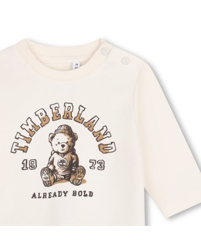 Tee-shirt garçon Timberland Ivoire