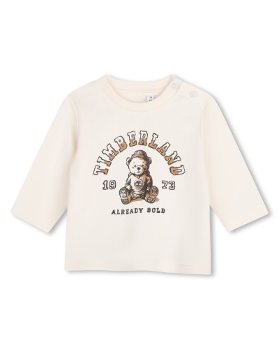 Tee-shirt garçon Timberland Ivoire