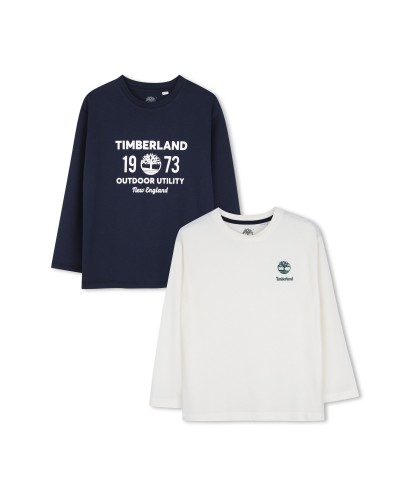 Tee-shirt garçon Timberland Bleu Cargo