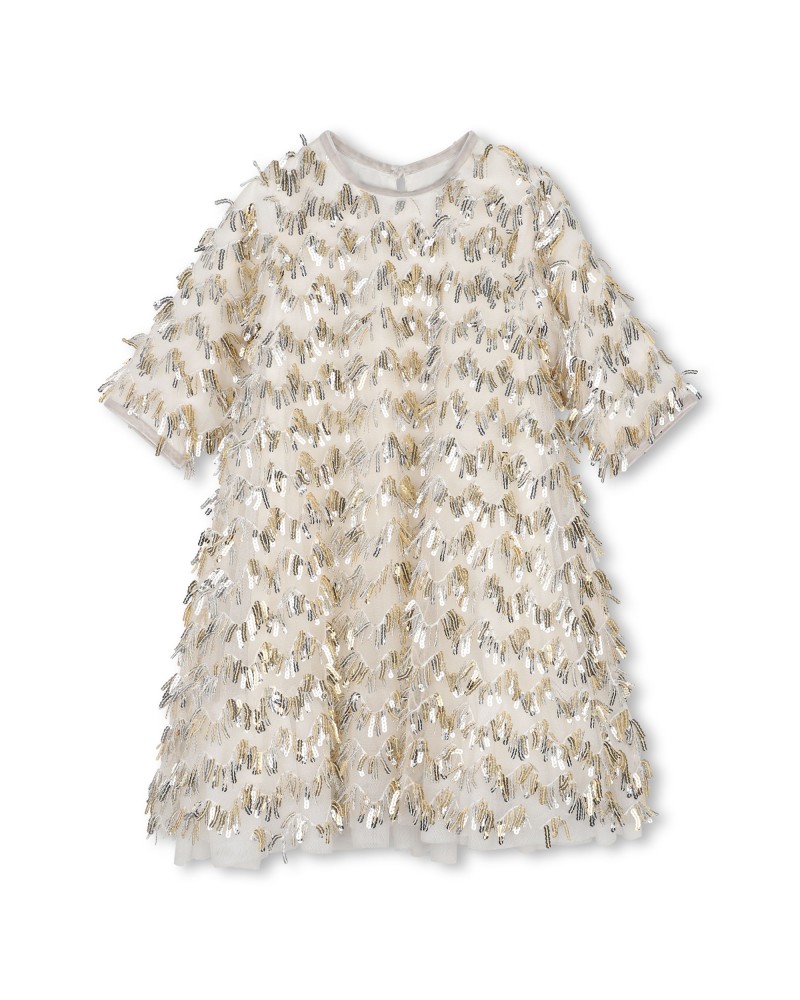 Robe fille Billieblush Gold Argent