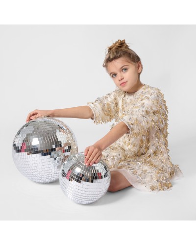 Robe fille Billieblush Gold Argent