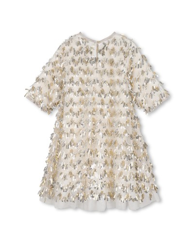 Robe fille Billieblush Gold Argent