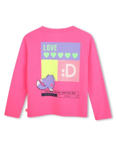 Tee-shirt fille Billieblush Storm Pink