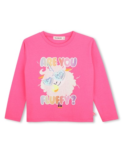 Tee-shirt fille Billieblush Storm Pink
