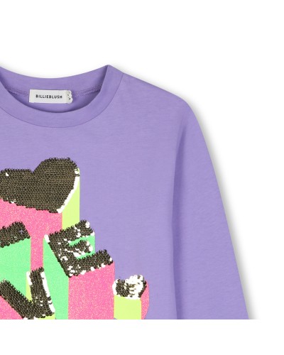 Tee-shirt fille Billieblush Violet Tulip