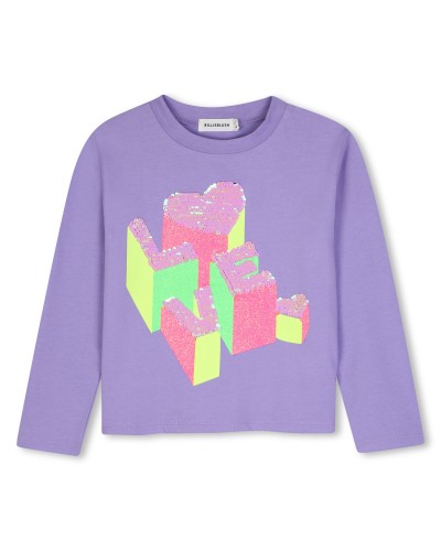 Tee-shirt fille Billieblush Violet Tulip