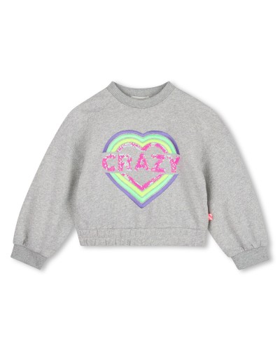 Sweat fille Billieblush Nacre