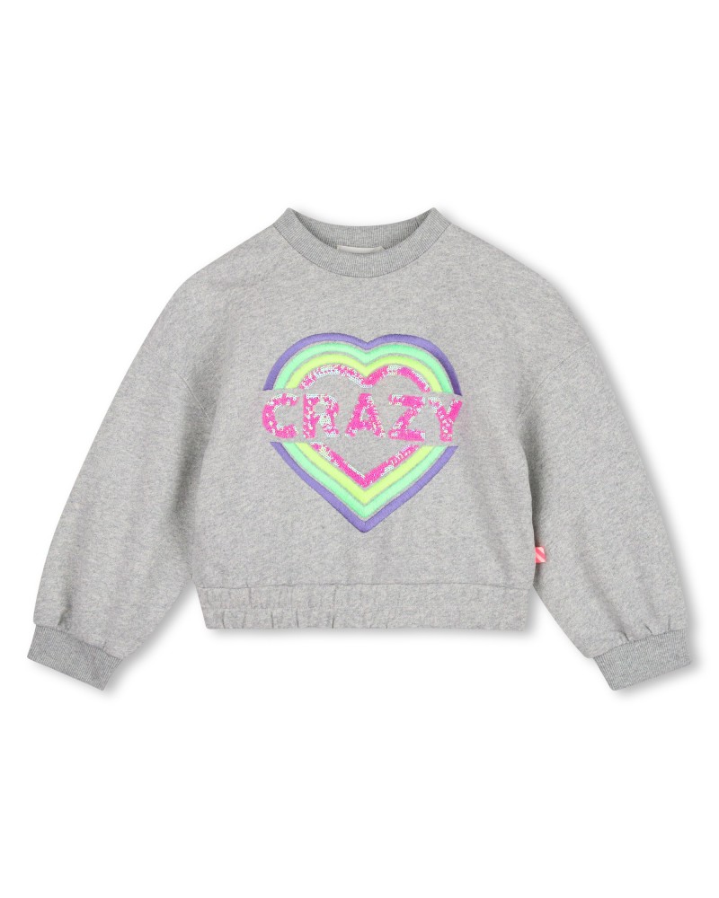 Sweat fille Billieblush Nacre
