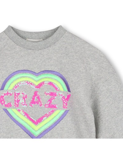 Sweat fille Billieblush Nacre