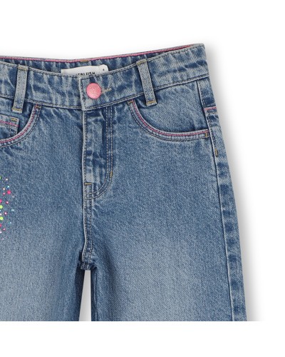 Pantalon fille Billieblush Double Stone+bleach