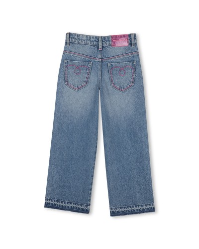 Pantalon fille Billieblush Double Stone+bleach