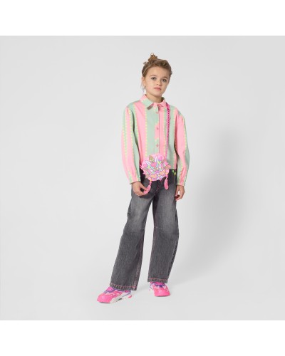Pantalon fille Billieblush Denim Grey