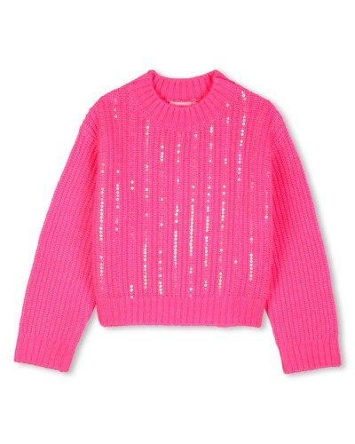 Pull fille Billieblush Storm Pink