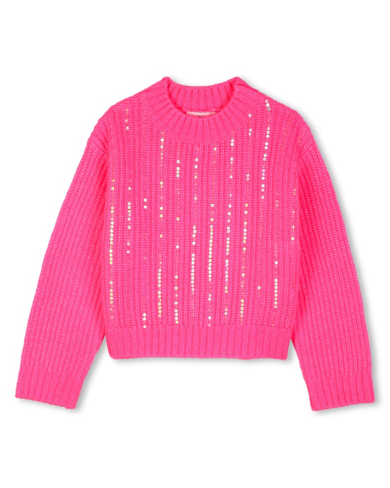 Pull fille Billieblush Storm Pink
