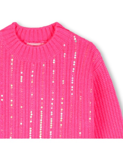 Pull fille Billieblush Storm Pink