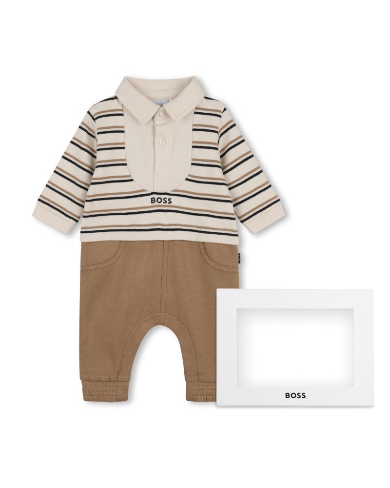 Combinaison garçon Boss New Beige