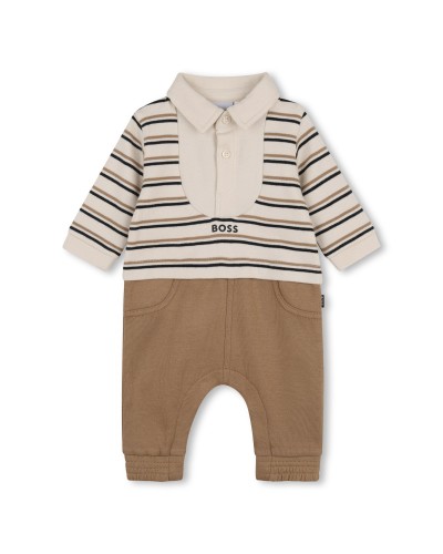 Combinaison garçon Boss New Beige