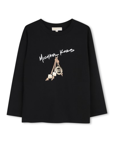 Tee-shirt fille Michael Kors Black