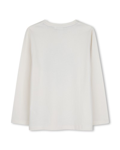 Tee-shirt garçon Boss Ivory