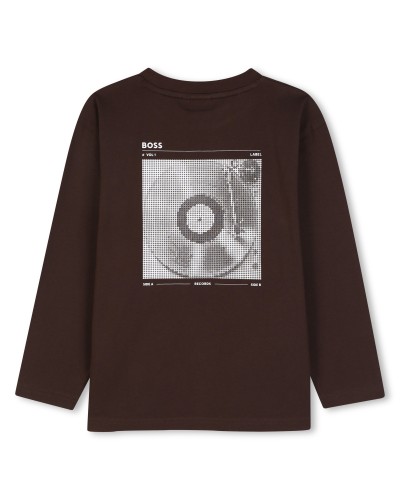 Tee-shirt garçon Boss Tourbe