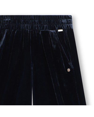 Pantalon fille Boss Bleu Cargo
