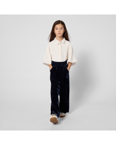 Pantalon fille Boss Bleu Cargo
