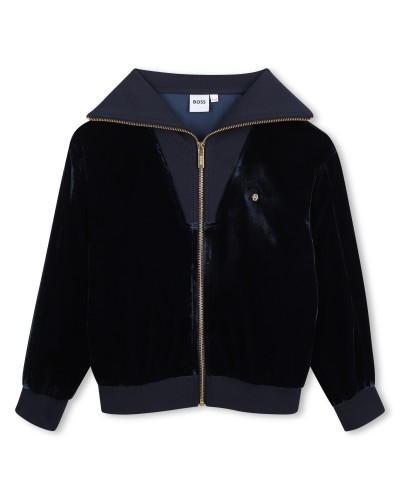 Cardigan fille Boss Bleu Cargo