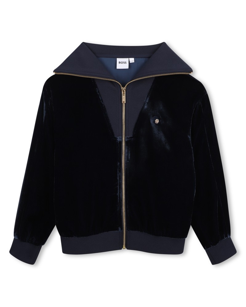 Cardigan fille Boss Bleu Cargo