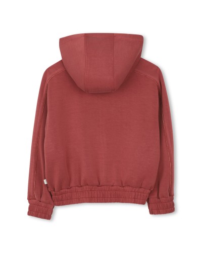 Cardigan fille Boss Burnt Red