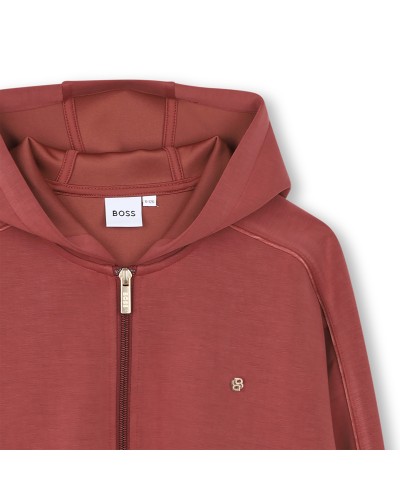 Cardigan fille Boss Burnt Red