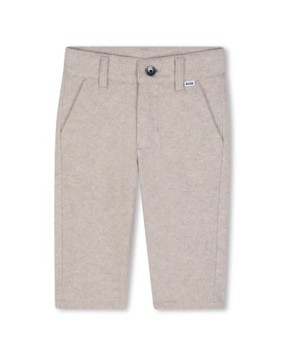 Pantalon garçon Boss Ecru Chine