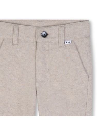 Pantalon garçon Boss Ecru Chine