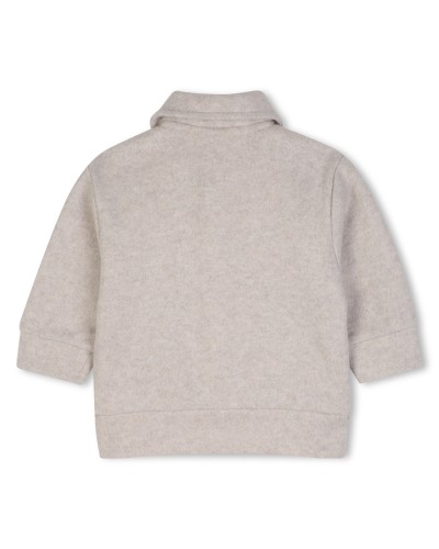 Cardigan garçon Boss Ecru Chine