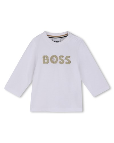 Tee-shirt garçon Boss Blanc