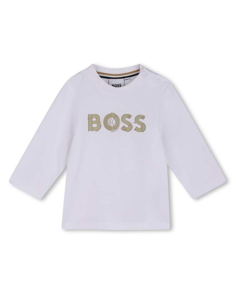 Tee-shirt garçon Boss Blanc