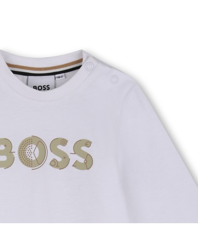 Tee-shirt garçon Boss Blanc