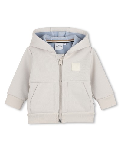 Ensemble garçon Boss Ecru Puce
