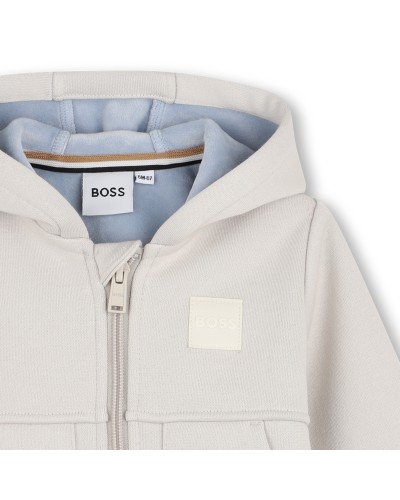 Ensemble garçon Boss Ecru Puce