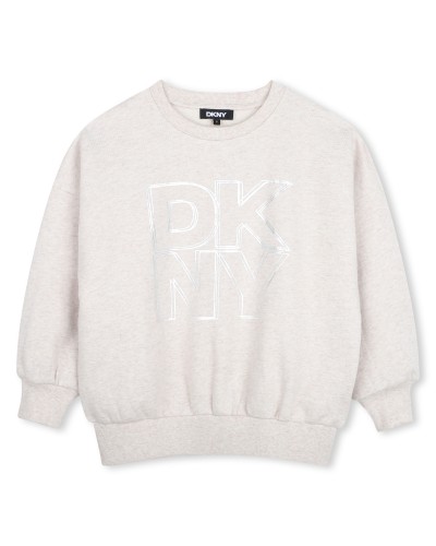 Sweat fille Dkny Beige Chine