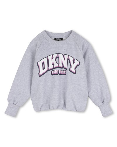 Sweat fille Dkny Gris Chine