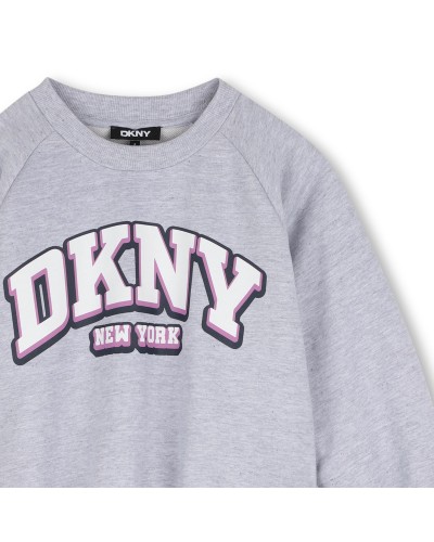 Sweat fille Dkny Gris Chine