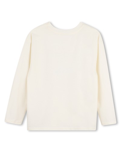 Tee-shirt fille Kids Around Ivoire Pastel