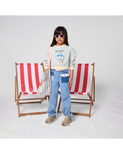Pantalon fille Kids Around Denim Blue