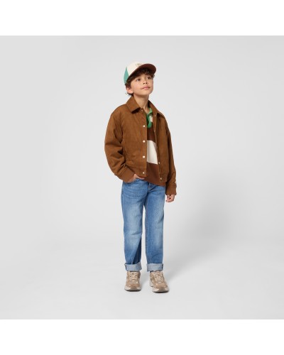 Blouson garçon Kids Around Marron Fonce