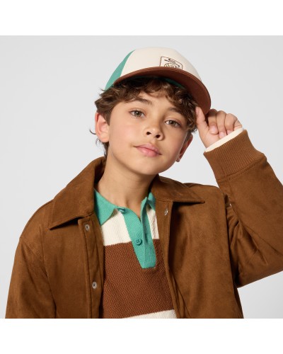 Blouson garçon Kids Around Marron Fonce
