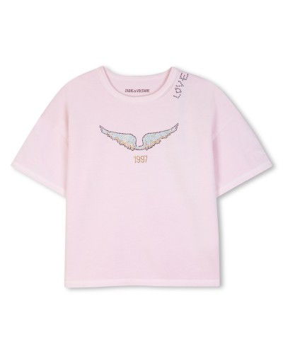 Tee-shirt fille Zadig&voltaire Rose Clair