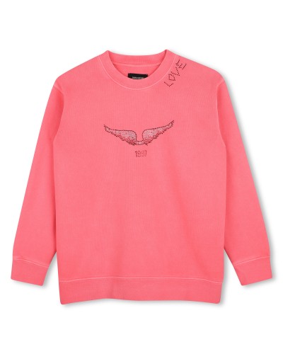 Sweat fille Zadig&voltaire Rose Fluo Lmj