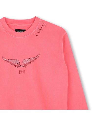 Sweat fille Zadig&voltaire Rose Fluo Lmj