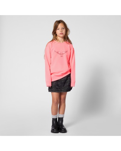 Sweat fille Zadig&voltaire Rose Fluo Lmj