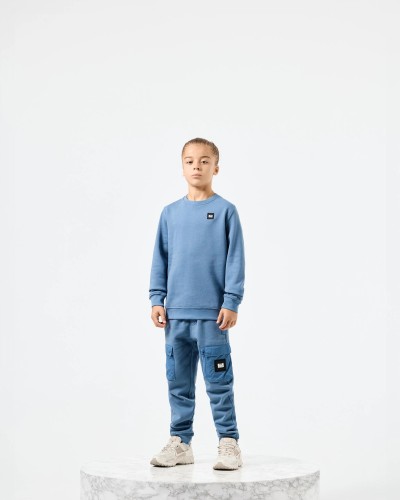 WEEK-END OFFENDER KIDS PANTALON JOGGING CARGO EN BI-MATIERE LIPPI